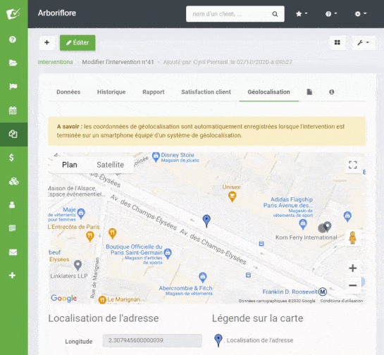 Image démo géolocalisation paysagiste